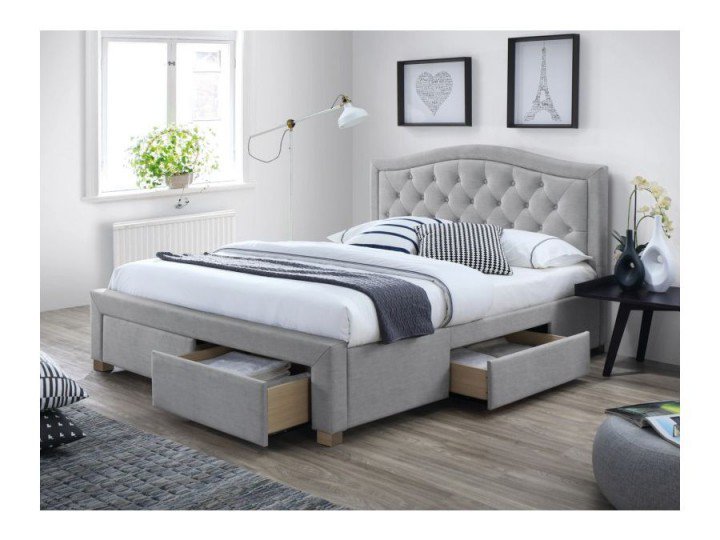 Кровать Electra 180x200 Signal Серый / Дуб